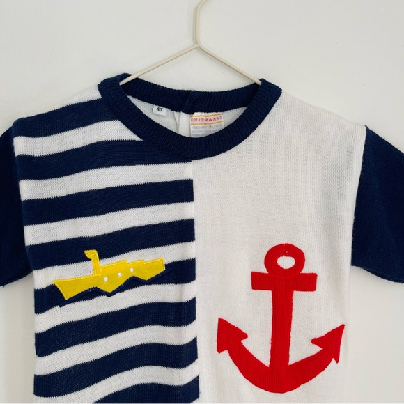 Vintage Nautical Knit Top - Picture 2 of 3